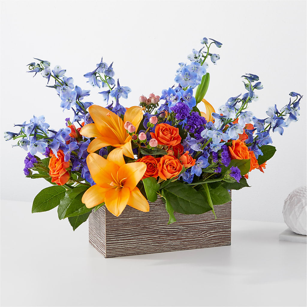 Radiant Citrus Box Bouquet – Secret Garden Atx, Hutto TX