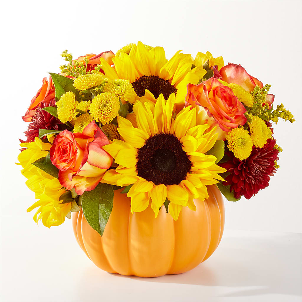Golden Gourd Pumpkin Bouquet – Secret Garden Atx, Hutto TX