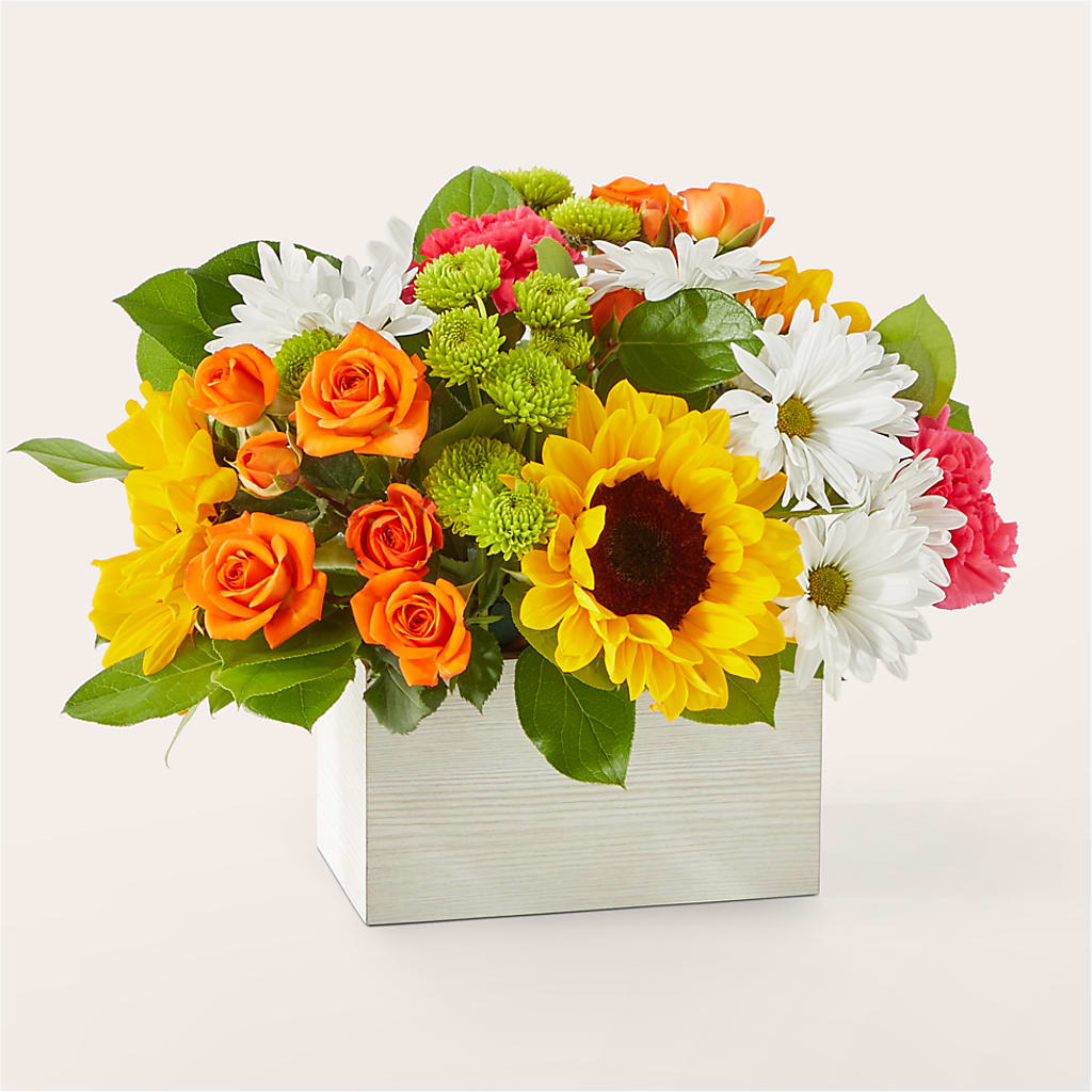 Sun-drenched Blooms Box Bouquet – Secret Garden Atx, Hutto TX