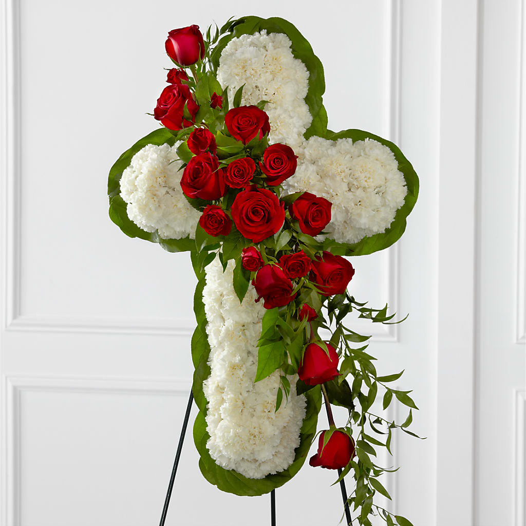 Floral Cross Easel – Secret Garden Atx, Hutto TX