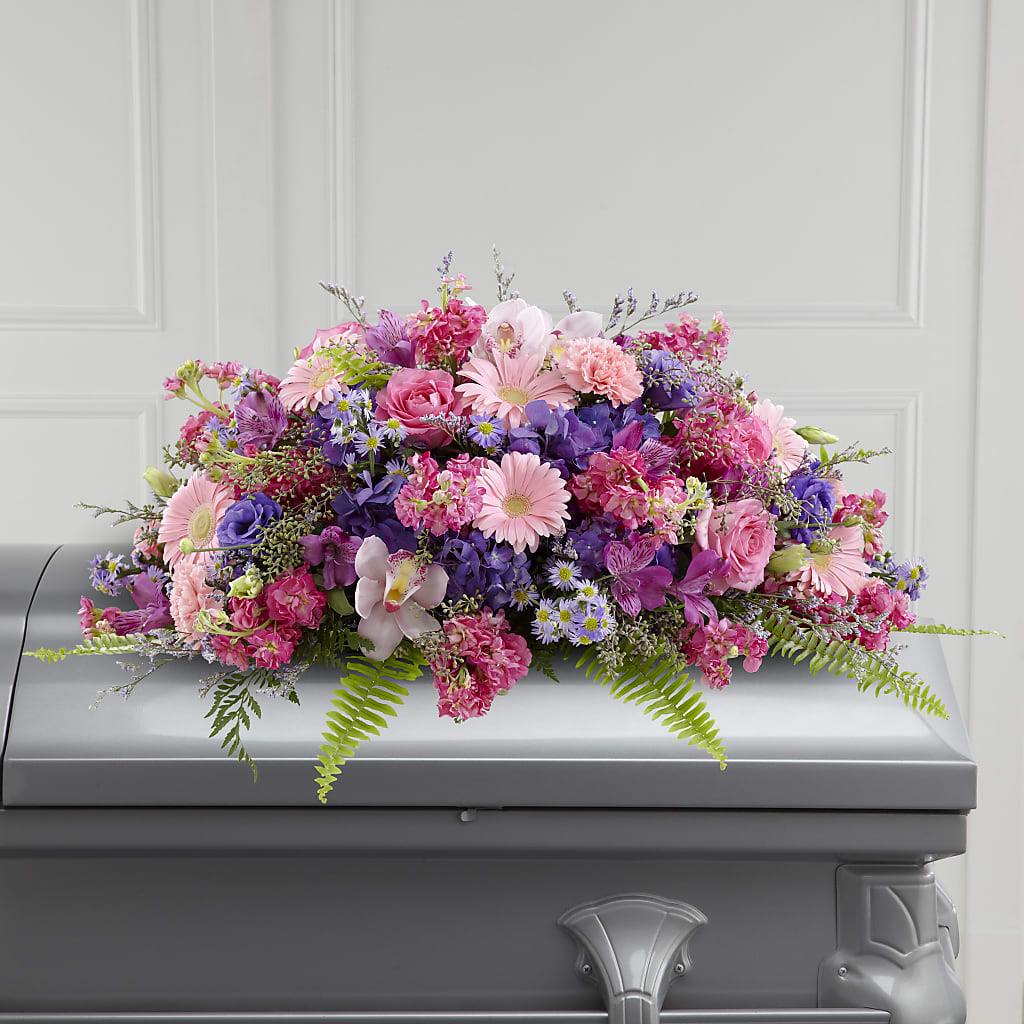 Glorious Garden Casket Spray – Secret Garden Atx, Hutto TX
