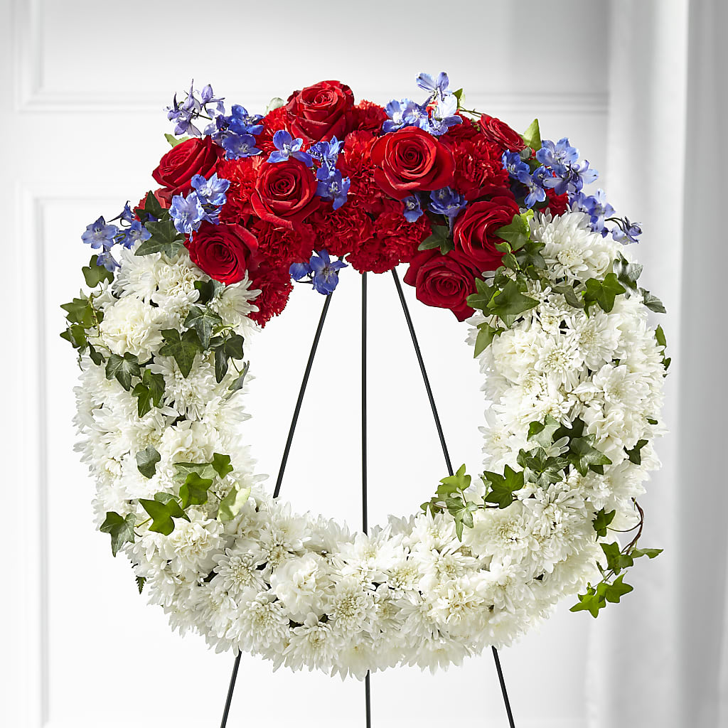 Patriotic Passion Wreath – Secret Garden Atx, Hutto TX