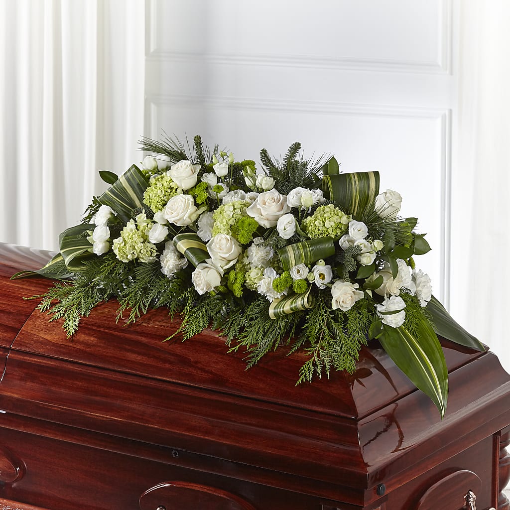 Hopeful Gesture Casket Spray – Secret Garden Atx, Hutto TX