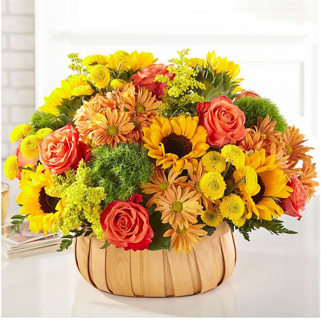 Harvest Sunflower Basket – Secret Garden Atx, Hutto TX