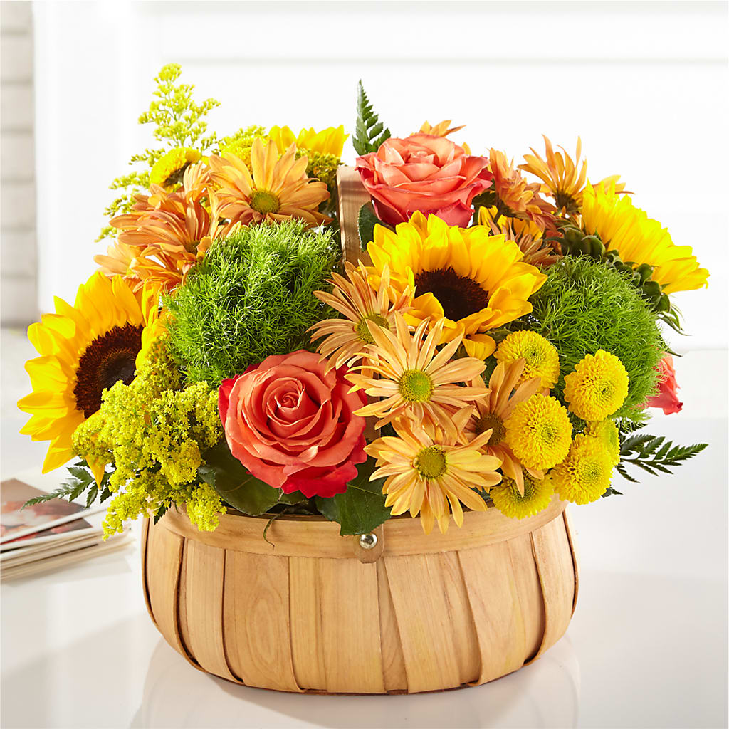 Harvest Sunflower Basket – Secret Garden Atx, Hutto TX