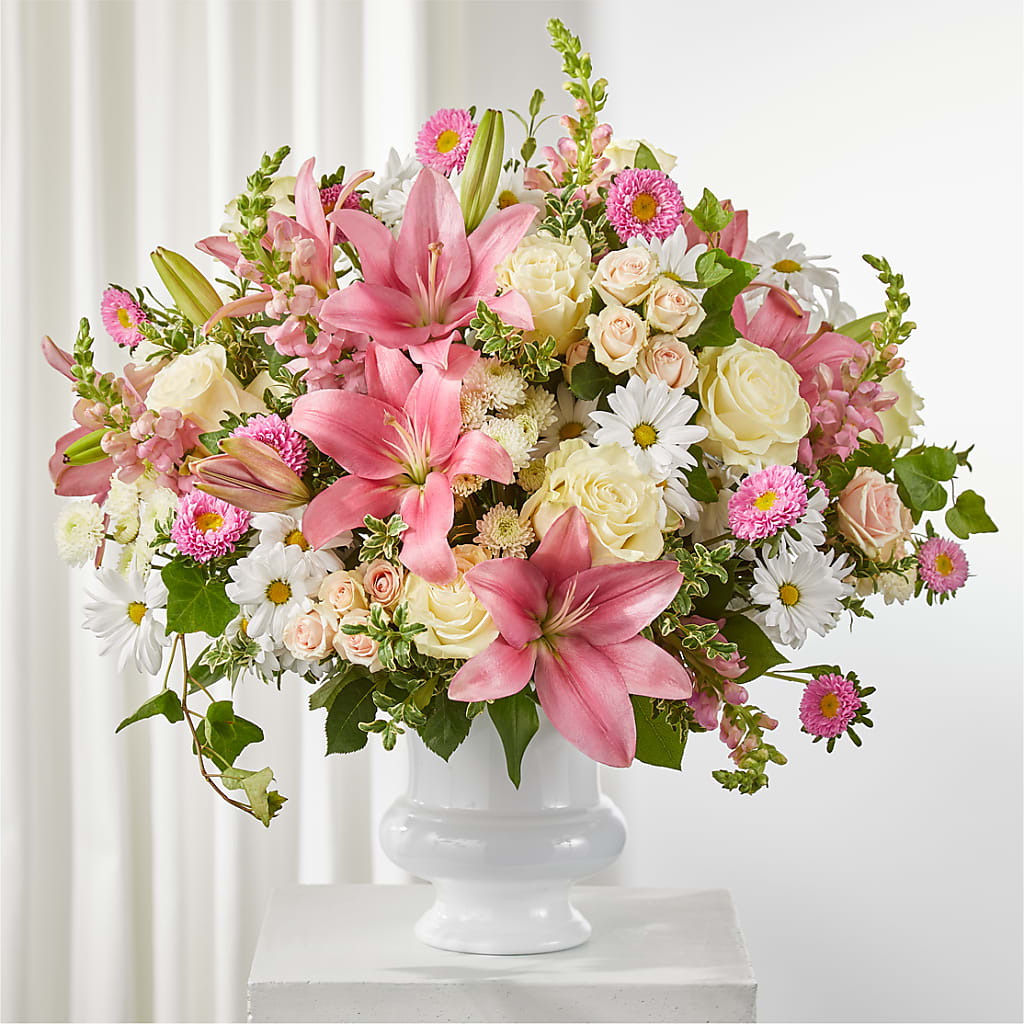 Empathetic Blooms Urn Arrangement – Secret Garden Atx, Hutto TX