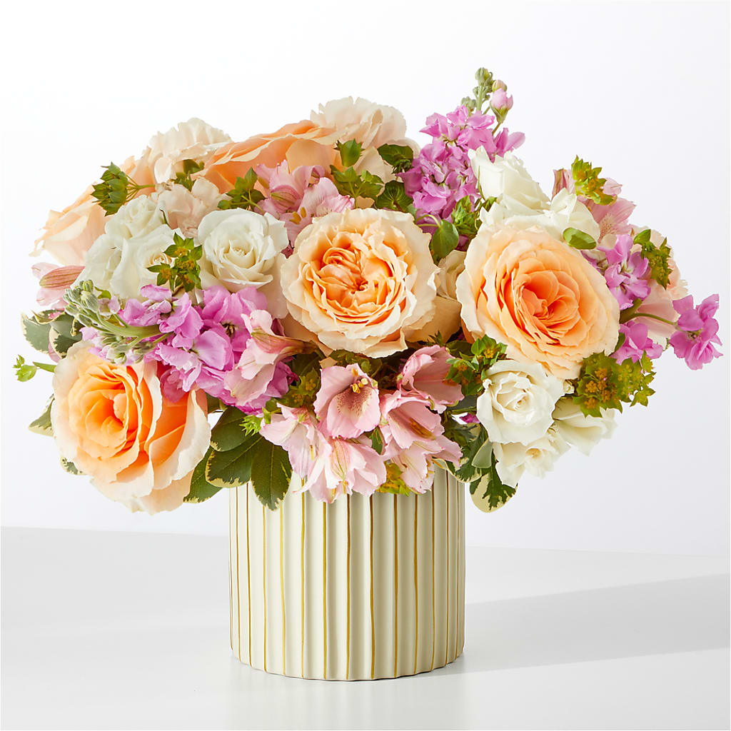 Paradise Bouquet with Ivory Vase – Secret Garden Atx, Hutto TX