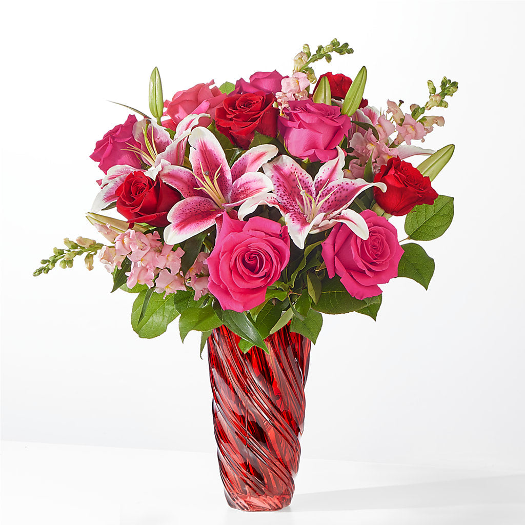 Always You Bouquet with Luxe Swirl Vase – Secret Garden Atx, Hutto TX