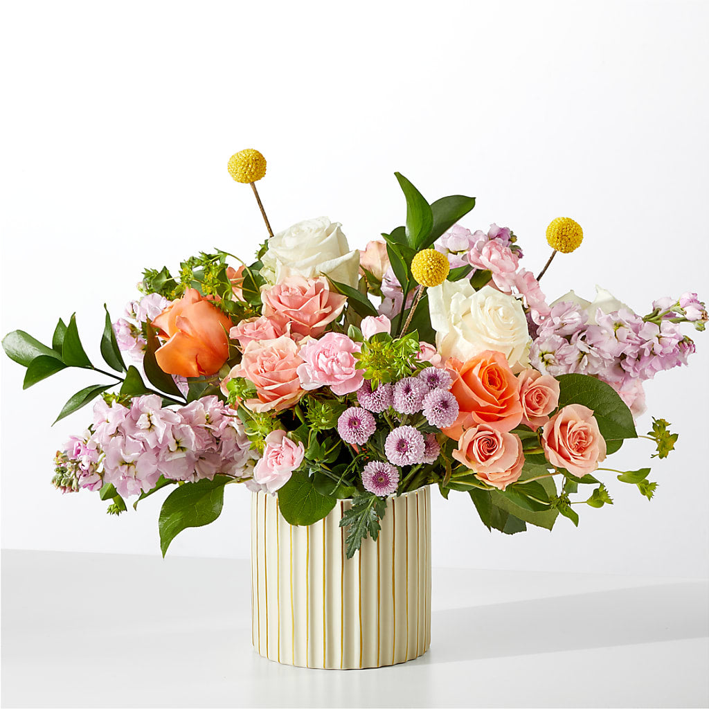 French Market Bouquet with Ivory Vase – Secret Garden Atx, Hutto TX
