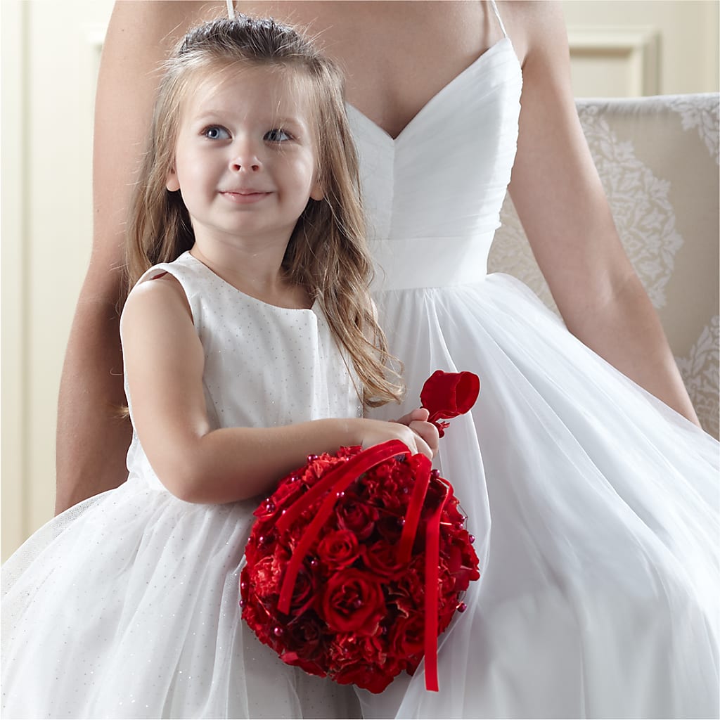 Pure at Heart Flower Girl Arrangement – Secret Garden Atx, Hutto TX