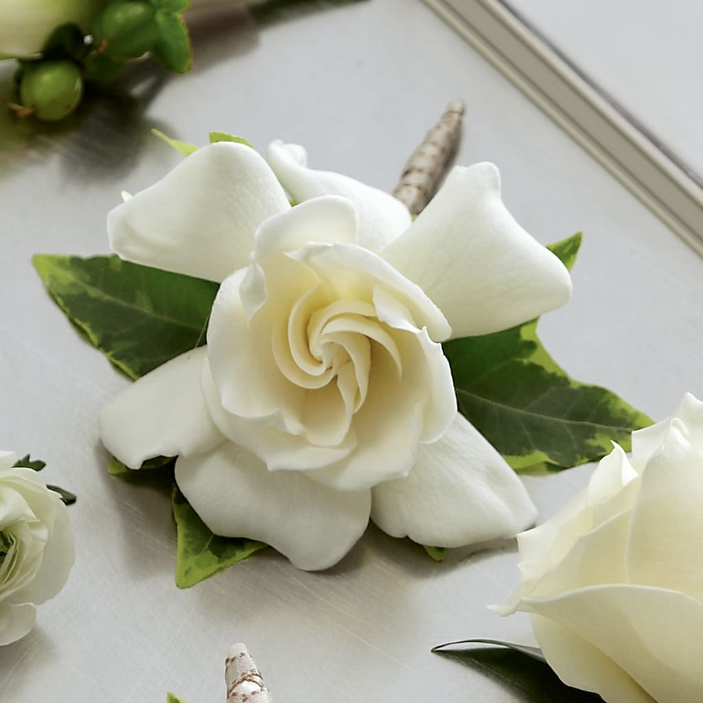 Gardenia Boutonniere – Secret Garden Atx, Hutto TX