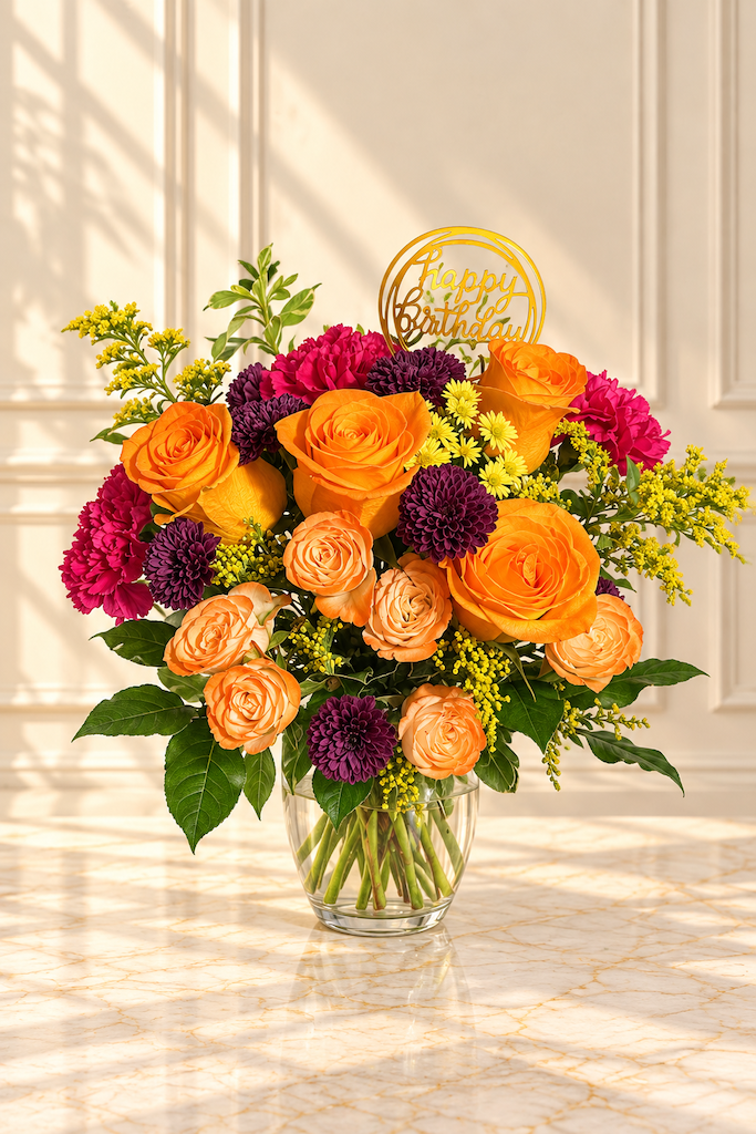 Birthday Bliss Floral Arrangement