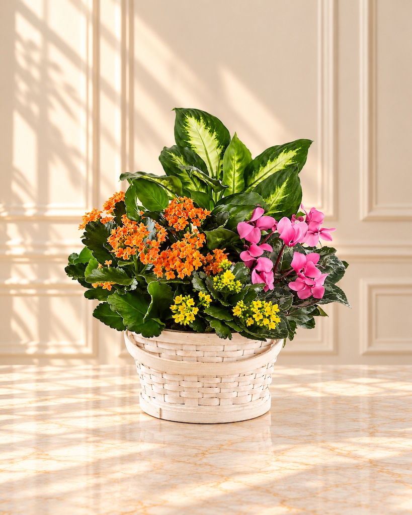Tropical Bloom Basket