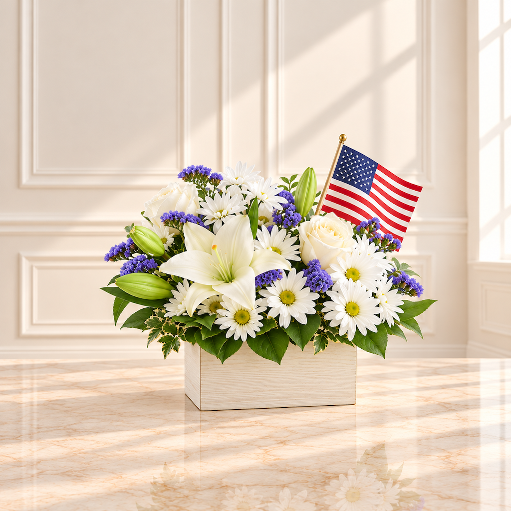 Patriotic Garden Basket