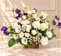 Ivory Grace Floral Basket