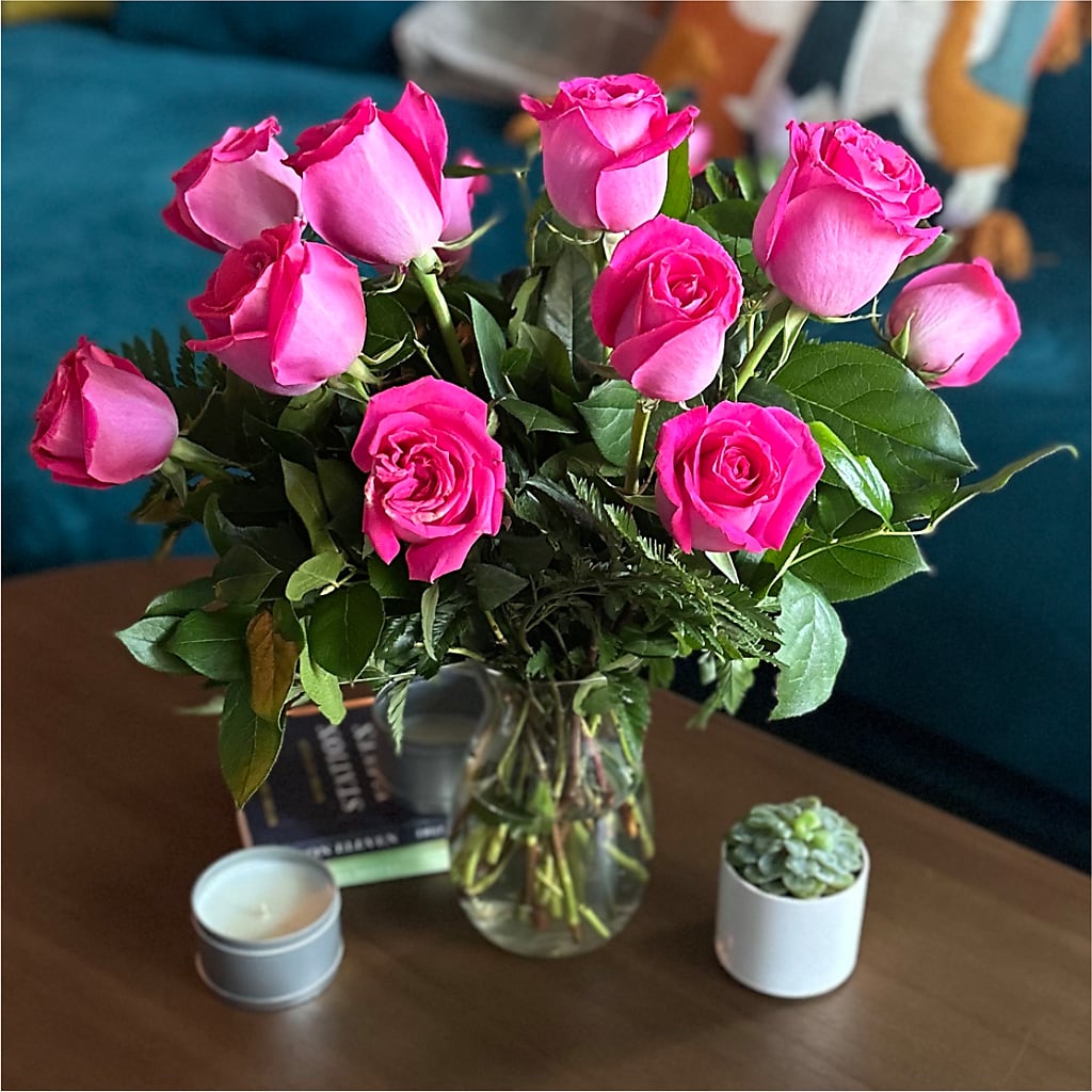 Long Stem Pink Rose Bouquet –  Secret Garden Atx, Hutto TX