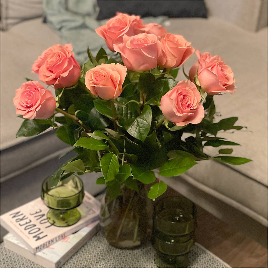 Long Stem Pink Rose Bouquet –  Secret Garden Atx, Hutto TX
