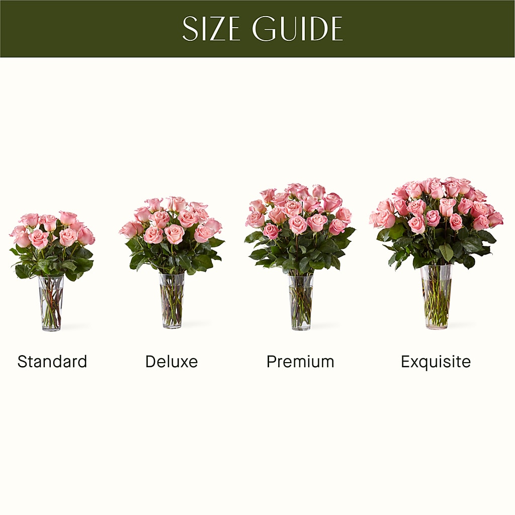 Long Stem Pink Rose Bouquet –  Secret Garden Atx, Hutto TX