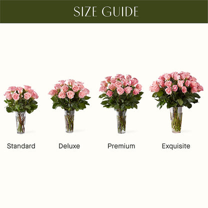 Long Stem Pink Rose Bouquet –  Secret Garden Atx, Hutto TX