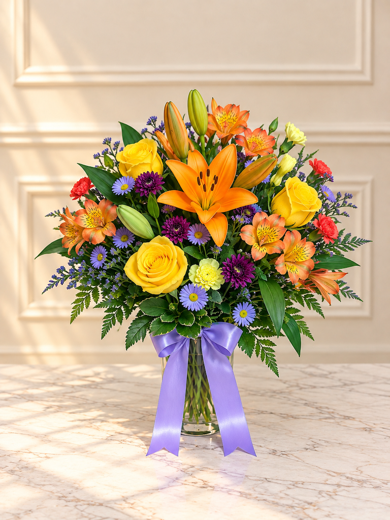 Sunset Harmony Floral Arrangement