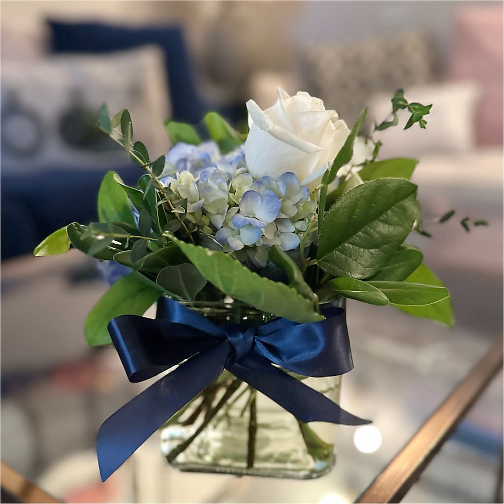 Sky Blue Delight Bouquet –  Secret Garden Atx, Hutto TX