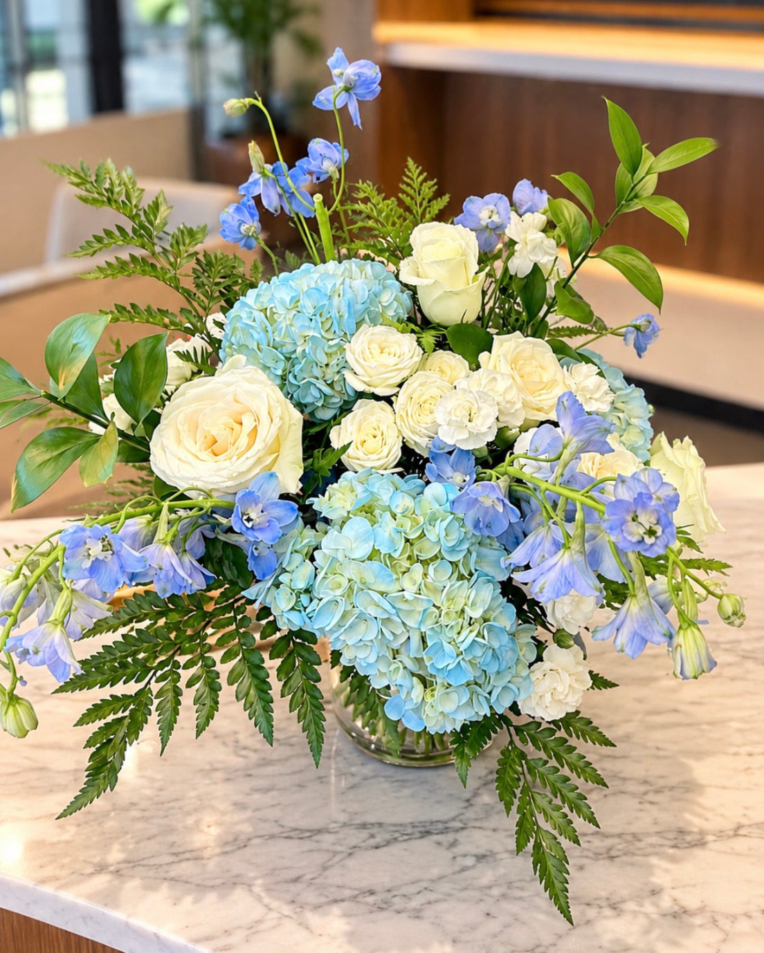 Blue Serenity Floral Arrangement
