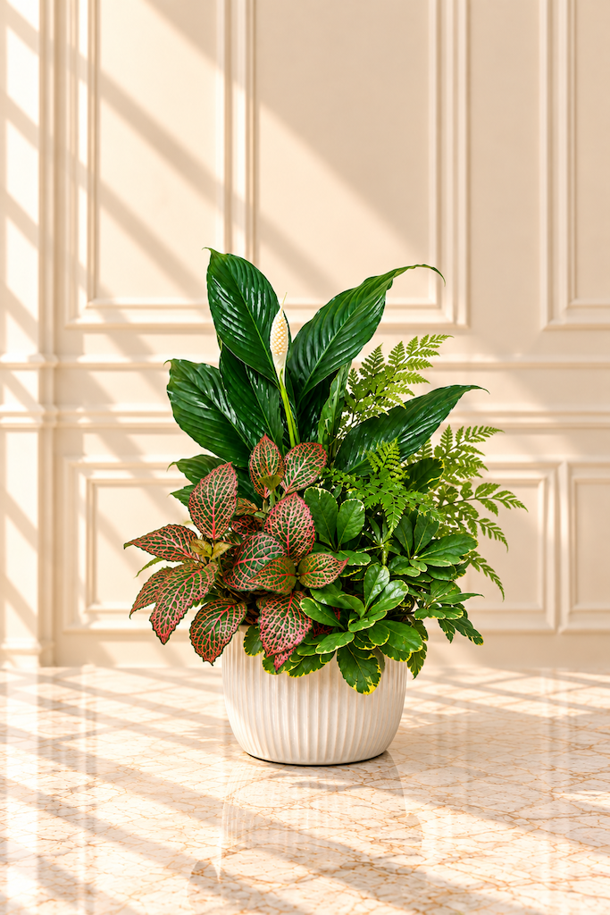 Blush & Green Serenity Planter