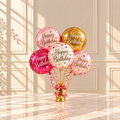 Elegant Happy Birthday Balloon Bouquet