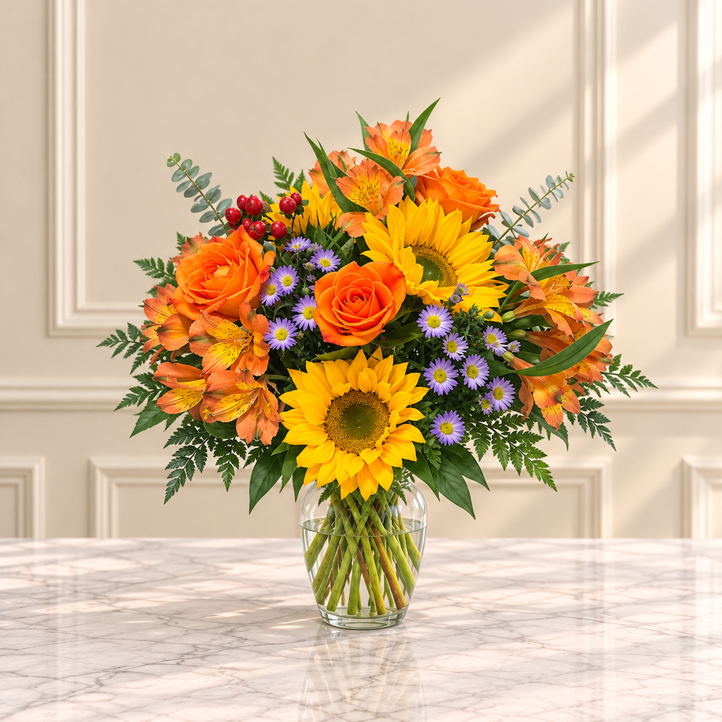 Sunflower Sunset Floral Arrangement