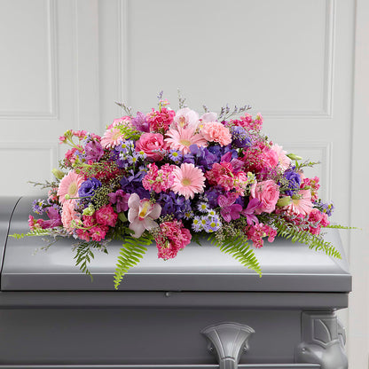Glorious Garden Casket Spray –  Secret Garden Atx, Hutto TX