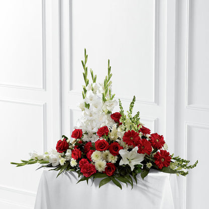 Crimson & White Arrangement –  Secret Garden Atx, Hutto TX