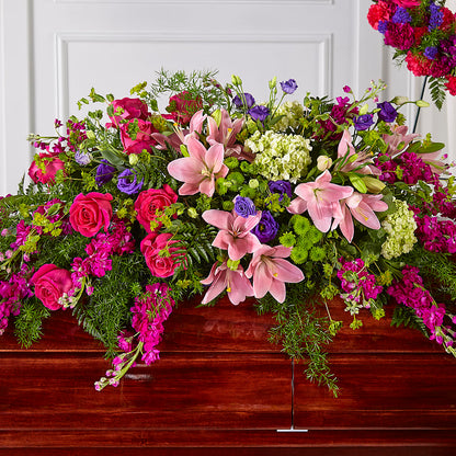 Radiant Tribute Casket Spray –  Secret Garden Atx, Hutto TX