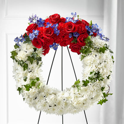 Patriotic Passion Wreath –  Secret Garden Atx, Hutto TX