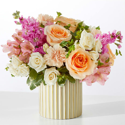 Paradise Bouquet with Ivory Vase –  Secret Garden Atx, Hutto TX