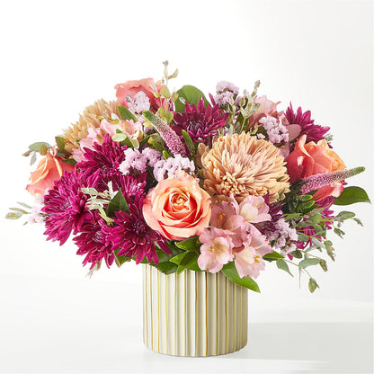 Berry Cobbler Bouquet with Ivory Vase –  Secret Garden Atx, Hutto TX