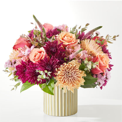 Berry Cobbler Bouquet with Ivory Vase –  Secret Garden Atx, Hutto TX